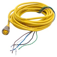 Turck RKM 50-10M Single Ended Cordset 7/8in-16UN 5-Pin Minfast Female, 21ft