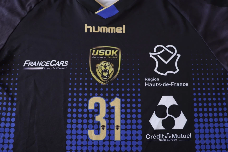 DUNKERQUE USDK 2018-2019 JERSEY HANDBALL SHIRT TOM CLAISE MATCH WORN ? SIZE XL - Image 3 of 4