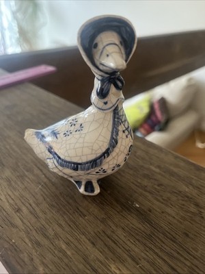 Vintage Potting Shed Dedham Pottery Mother Goose Figurine- Signed MD 1985