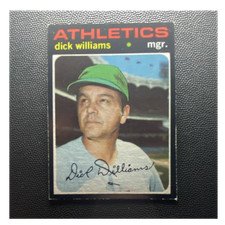 Topps 1971 Topps - Dick Williams #74 Oakland Athletics MLB Baseball Card