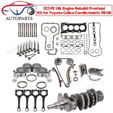 1zz-fe 1.8l Engine Rebuild Kit With Timing Chain For Toyota Corolla 1998-2008