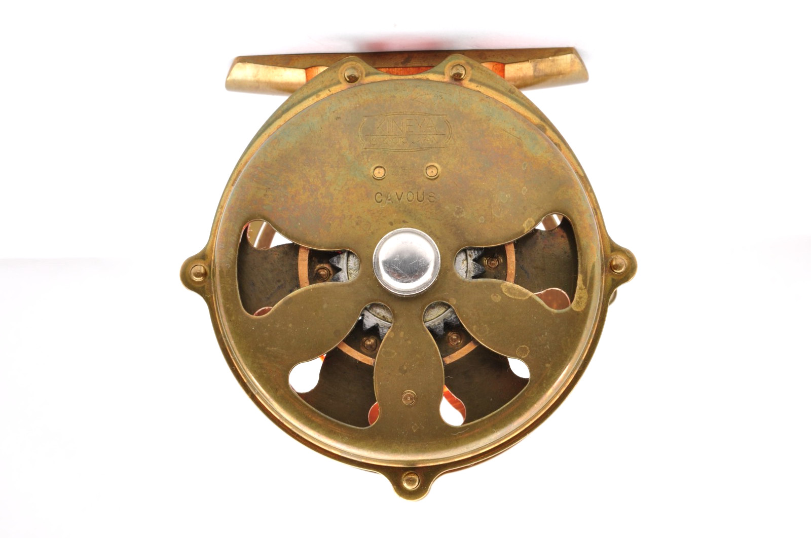 Kineya Cavosu 135g Copper Color 56mm 25mm #3/4 Made in Japan Used Fly Reel Fishi