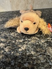 Ty The Beanie Babies Collection Spunky the Cocker Spaniel Dog Plush Toy- NWT