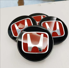 69mm X 4 Wheel Center Caps Hub Red H Emblem For Honda Civic Accord Pilot 69mm X 4 Wheel Center Caps Hub Red H Emblem For Honda Civic Accord Pilot