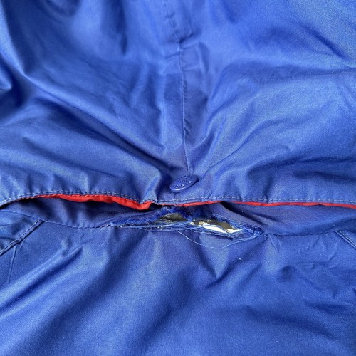 Vintage Sierra Designs Mens Down Parka Jacket Blue Hooded Coat Size Large *Read* - Picture 12 of 16