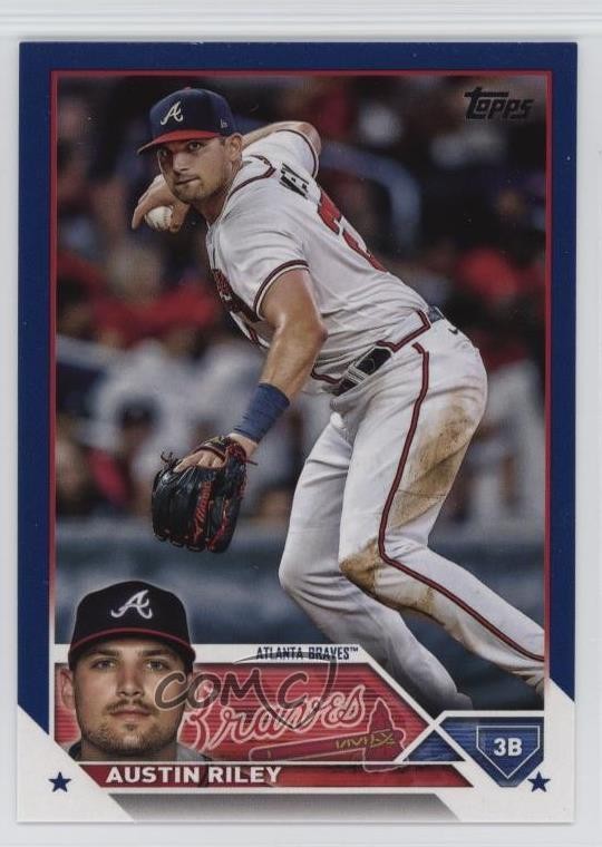 2023 Topps Series 2 Royal Blue Austin Riley #660 06y2