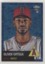 2022 Chrome Platinum Anniversary Toile White & Blue Refractor Oliver Ortega 1yj