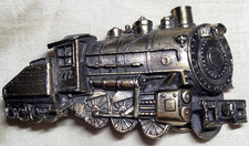 VTG Train 272 Belt Buckle Bergamot Brass Works USA 1980 Railroad Limited Edition