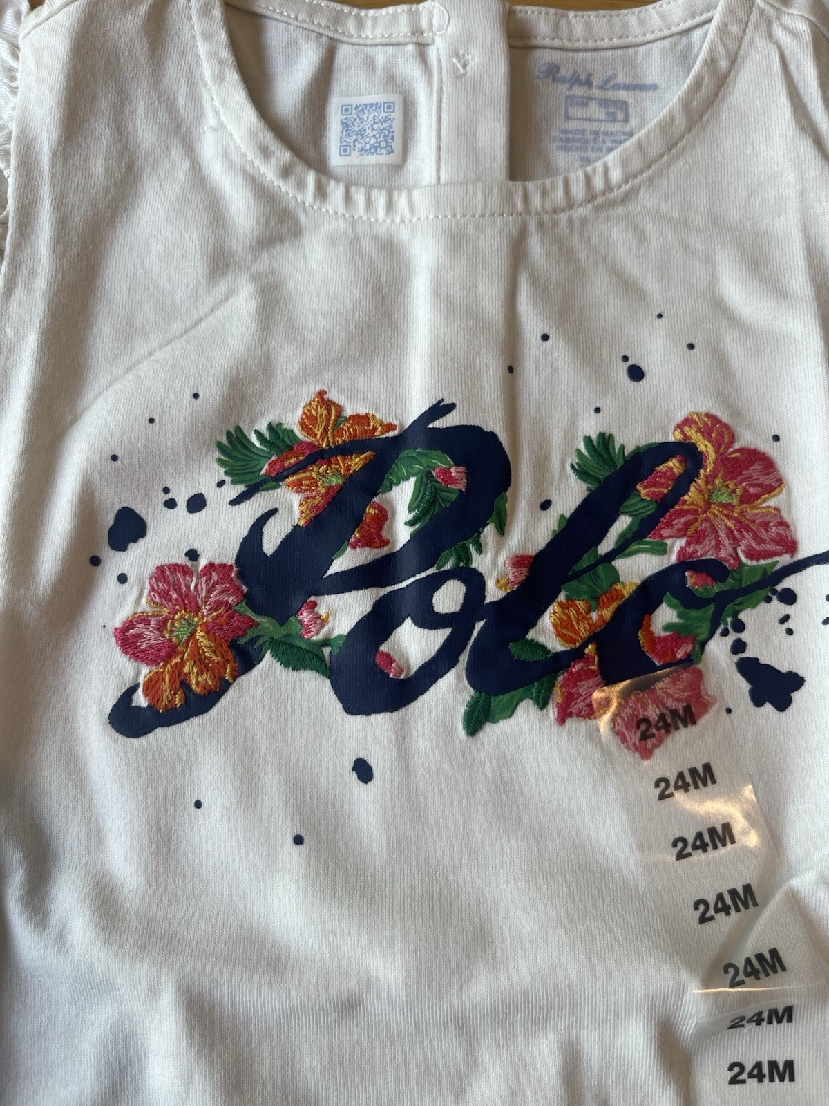 RRP£139 Ralph Lauren girls Tee & leggings Set - Baby 18 m 2 piece image 5