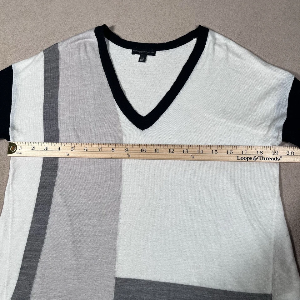 Suéter Mujer Lana Merino Fina Blanco y Negro Talla 14/16 Foto 4 de 4