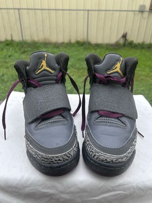 Nike Air Jordan Son Of Mars Gray Black Men 6.5 Women 8 Purple Sneakers
