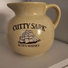 Vintage Cutty Sark Scots Whisky Ceramic Pub Jug Pitcher