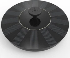 Solar Fountain, Solatec Powered Bird Bath Fountain Pump 1.4W Black 