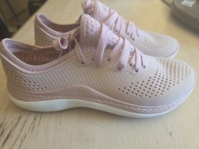 Crocs LiteRide Pacer Women's Size 9 Pink Comfort Lace Up Shoes 
