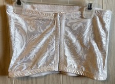 Cupid 5067 Women  s Extra Firm Ribbed Control Waist White Cincher Corset Large