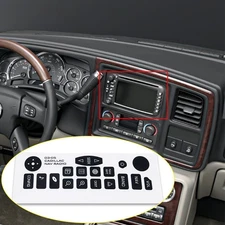 Repair Decal Trim For 03-06 GMC YUSon Chevrolet Cadillac Navigation Radio Button