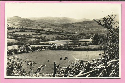 Crickhowell from Beaufort Road, Wales postcard. Real Photo. Frith ...