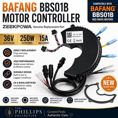 BAFANG BBS01B 36V 250W 15A Motor Controller ZEEKPOWA Replacement NEW
