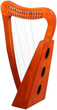 Harp 15 Strings for Adult, Mahogany Portable Harp for Beginners with Bag  Tunin