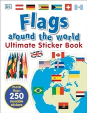 Ultimate Sticker Book: Flags Around the World by DK, 9781465462015, Freeship