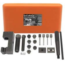 Motorcycle Chain Rivet Tool Set 18-PC Link Cutter ATV Bike Cam Chain Breaker