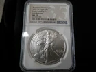 2021 W Burnished Silver Eagle NGC MS 70 T-2 Eagle 35th Anniversary Label