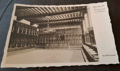 Munster, Germany Interior Of The Rathaus Kaserne Carl Pohlschmidt PC Postcard 