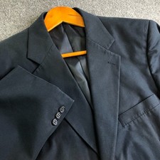 Brook Brothers Blazer Mens 42R Navy Blue Two Button Cotton Blend Lightweight