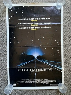Close Encounters of the Third Kind 1977 Original US 1 Sheet Movie Poster 27 x 41