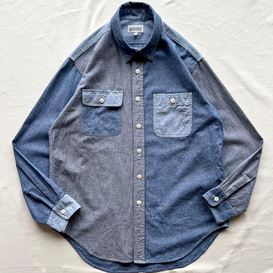 Engineered Garments WORKADAY Chambray Utility Shi… - image 1