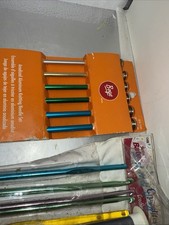 Boye Tapered Throat Anodized Aluminum Crochet Hook Lot Of 19 Total Pieces