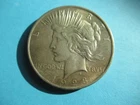 1923 Peace Silver Dollar F - XF r