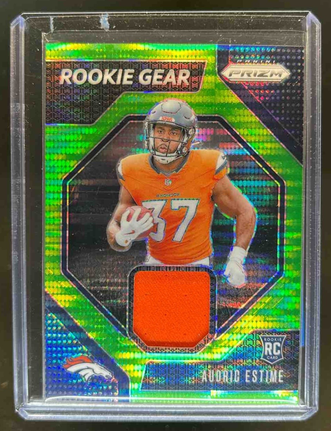 2024 Prizm Audric Estime Rookie Gear RC Jersey Rookie #RG-AEE Broncos