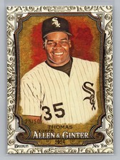 2024 Topps Allen Ginter Frank Thomas White Sox Gold Foil Filigree /50 #188 11627