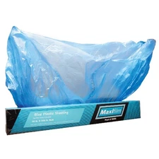 MAXIFILM 16ft x 350 ft Roll of Blue Overspray Paintable Plastic Sheeting - 8 ...