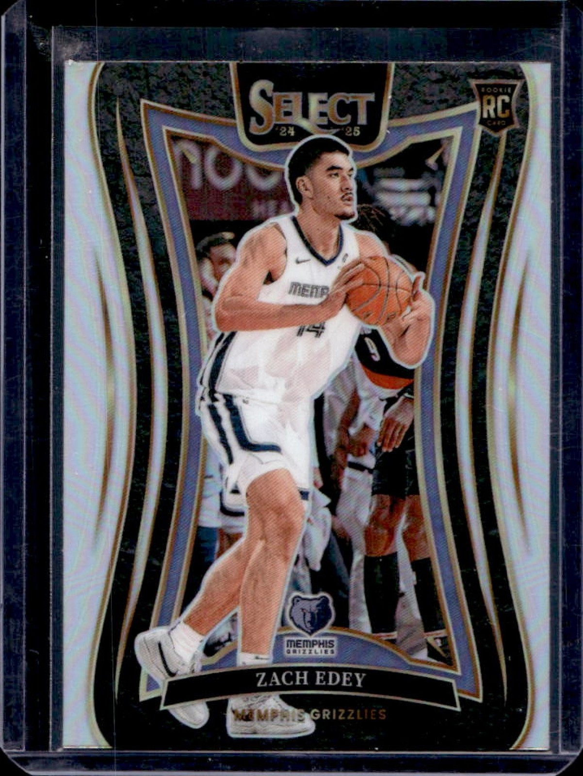 2024-25 Select Zach Edey Mezzanine RC Silver Prizm Rookie #391 Grizzlies