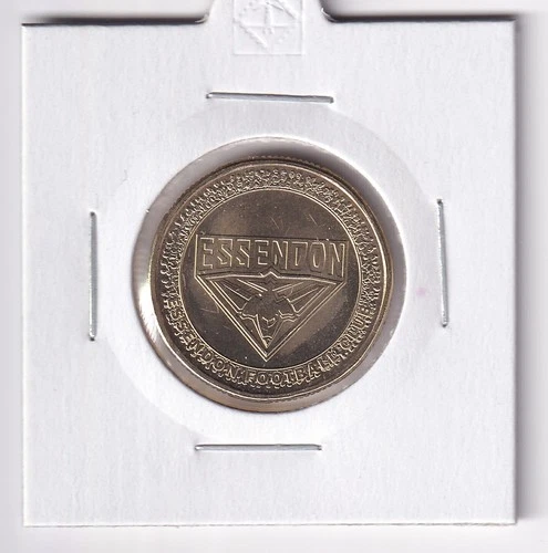 AUSTRALIAN: 2023 $1 AFL TEAM ESSENDON BOMBERS UNC COIN IN 2X2 HOLDER #6481