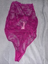 Victoria s Secret Rose Lace High-Neck Teddy Bodysuit Women s Size XXL NWT