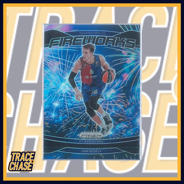 2024-25 Panini Prizm Euroleague Basketball Jan Vesely Fireworks Black 1/1 #1