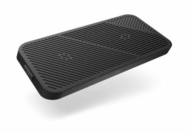 ZENS Qi-certified 2x15W Dual Aluminum wireless charger with 5 induction coils for free placement of your devices (additional USB-A port, 45W USB-C power supply 1.5m cable included