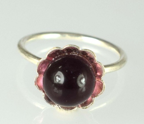 Schöner runder Design-Brautring 15,40 kt brasilianischer rosa Topas Edelstein Kugel - Bild 9 von 9