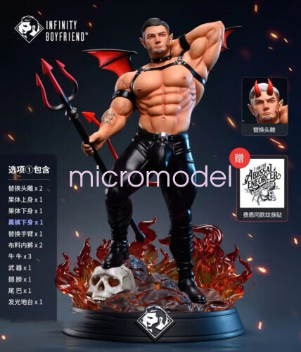 InfinityBoyfriend Studio 1/6 Finn Resin Statue Demon Marshal In Stock H35cm Led - Picture 3 of 4