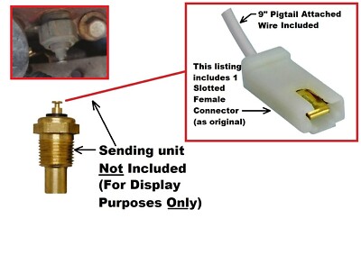 1 TEMP SENDER CONNECTOR! FOR GM CAMARO NOVA CHEVELLE IMPALA FIREBIRD GTO 442 ETC