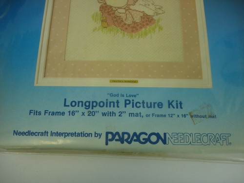 Vintage Paragon Precious Moments Bild Nadelspitze Kit Mehrfarbig 12X16 NEU - Bild 4 von 5