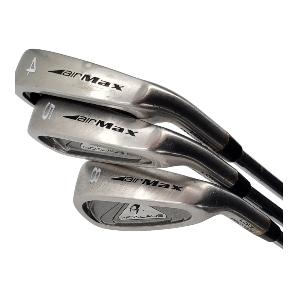 Nicklaus AirMax Low Profile Iron Set 4 5 8 Iron Set Steel Shaft Chamois Grip - Image 2 of 4