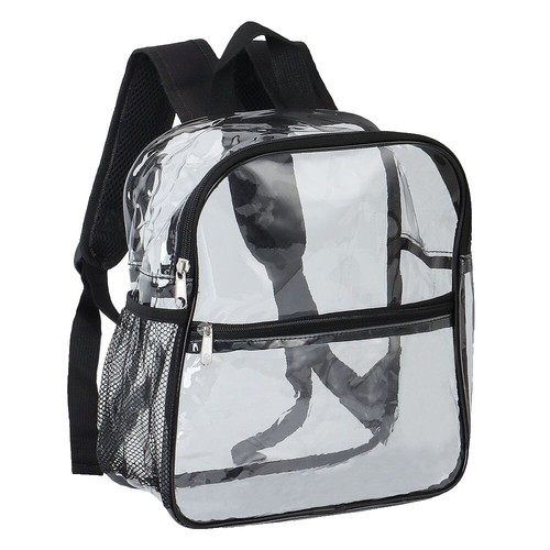 mommore Clear Backpack Heavy Duty Thick PVC Clear Bookbag for