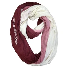 NCAA Mississippi State Bulldogs Ombre Infinity Scarf