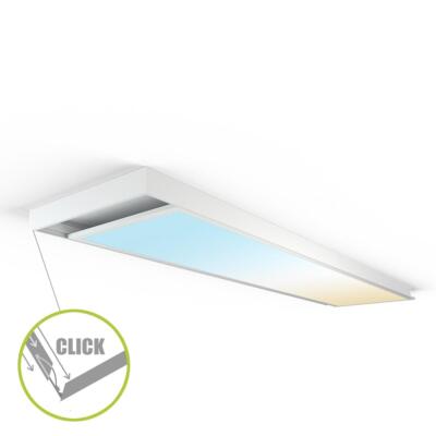 Aufbaurahmen Click für LED Panel 160x40cm weiß Aufputz Montagerahmen