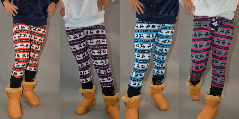 Norweger/Renntier Stil 7/8 Kinderleggings Leggins Grössen 86-170 - Bild 1 von 1