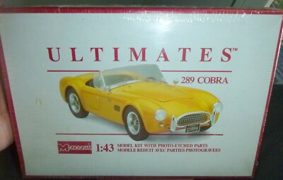 MONOGRAM 2044 SHELBY COBRA 289 1/43 W/ PHOTOETCH ''ULTIMATES'' Kit McM fs 